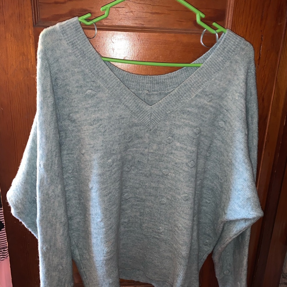 Reversible blue sweater - Picture 3 of 3
